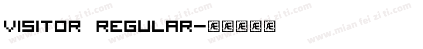 Visitor regular字体转换
